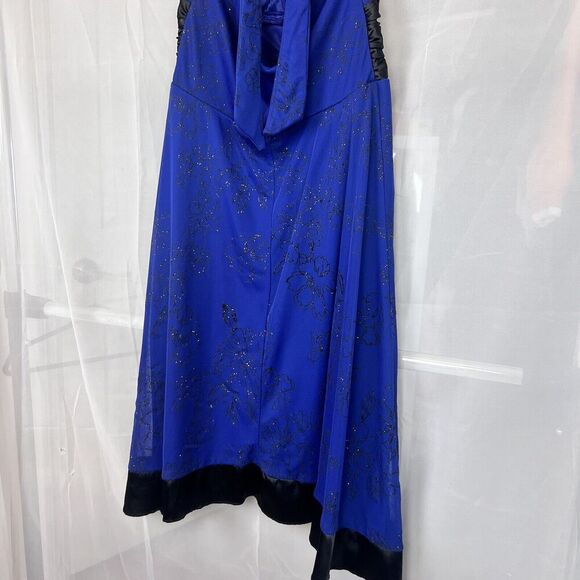 VIntage y2k halter mini formal dress sparkly satin mesh fairy grunge prom XS - Picture 7 of 11